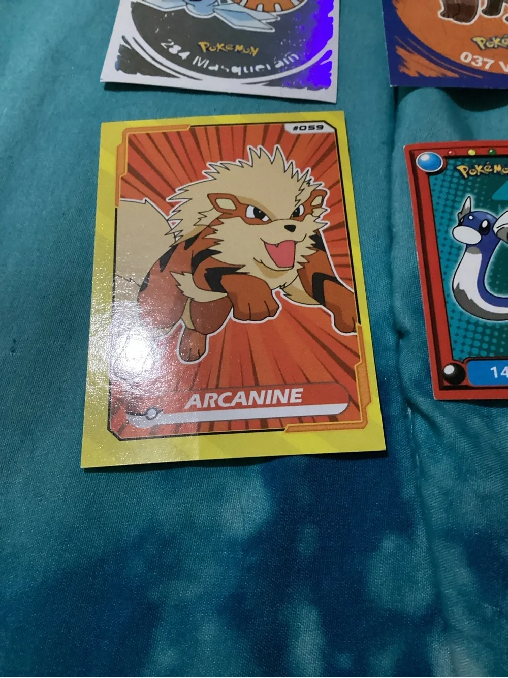 7 piece Pokémon sticker set featuring ash!